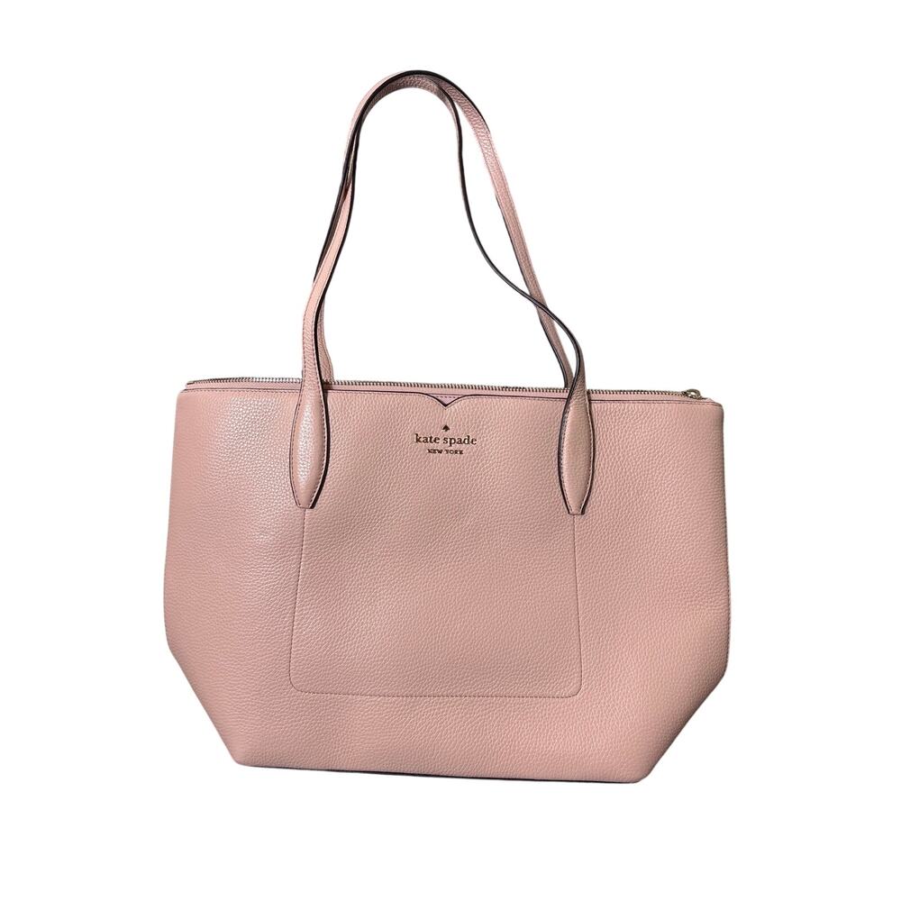 Kate Spade Pink Pebbled Leather Shoulder Bag 16.5"x 11"